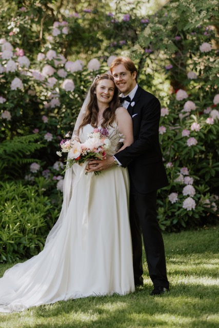 Joyful moment from Liv and David's Whistler wedding